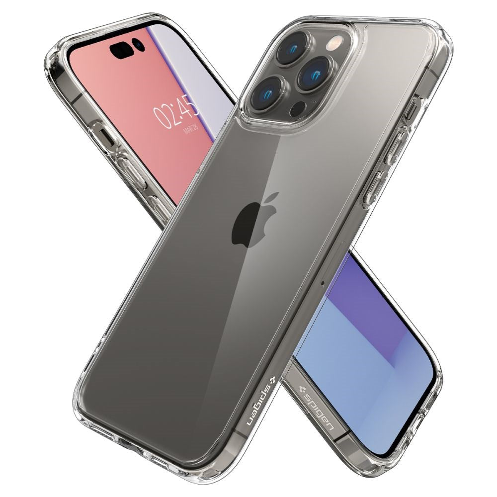 iPhone 14 Pro Max Spigen Ultra Hybrid Bagside Cover - Gennemsigtig