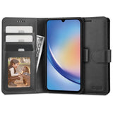 Samsung Galaxy A34 (5G) Tech-Protect Flip Wallet m. Pung & Ståfunktion - Sort