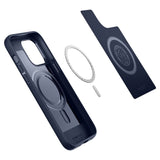 iPhone 14 Pro Spigen Mag Armor Bagside Cover - MagSafe Kompatibel - Navy Blue