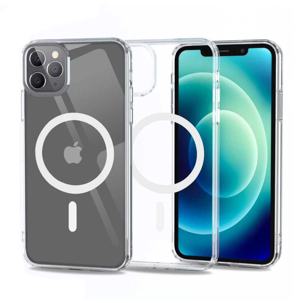 iPhone 11 Pro Max Tech-Protect Flexair Hybrid Bagside Cover - MagSafe Kompatibel - Gennemsigtig