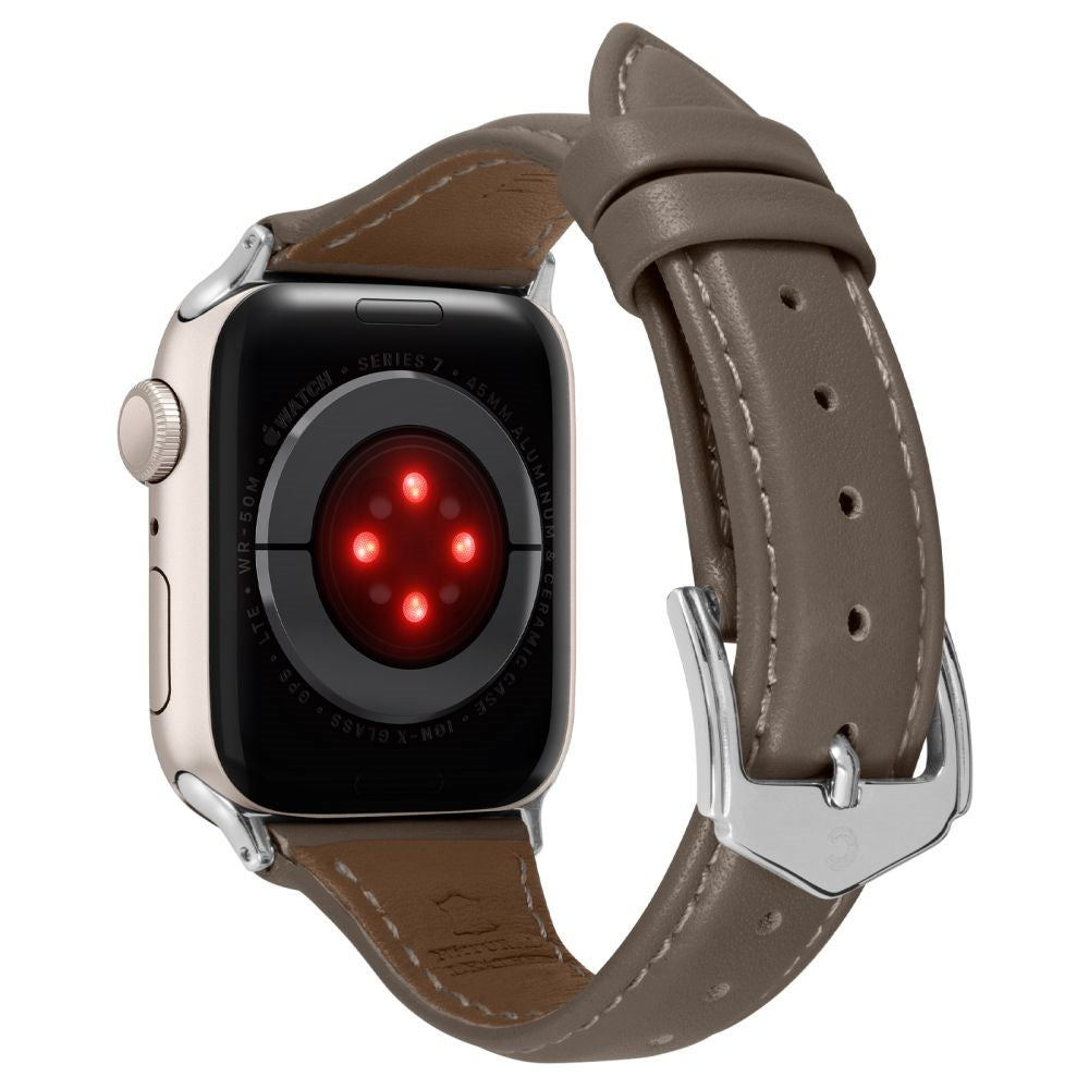 Apple Watch (38/40/SE/41/42mm)  Cyrill Læder Rem - Classic Look - Grå