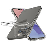 iPhone 14 Pro Spigen Liquid Crystal Bagside Cover - Gennemsigtig