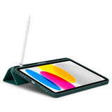 iPad 10.9" (2022) Spigen Urban Fit Stof Flip Cover m. Pen Holder - Grøn