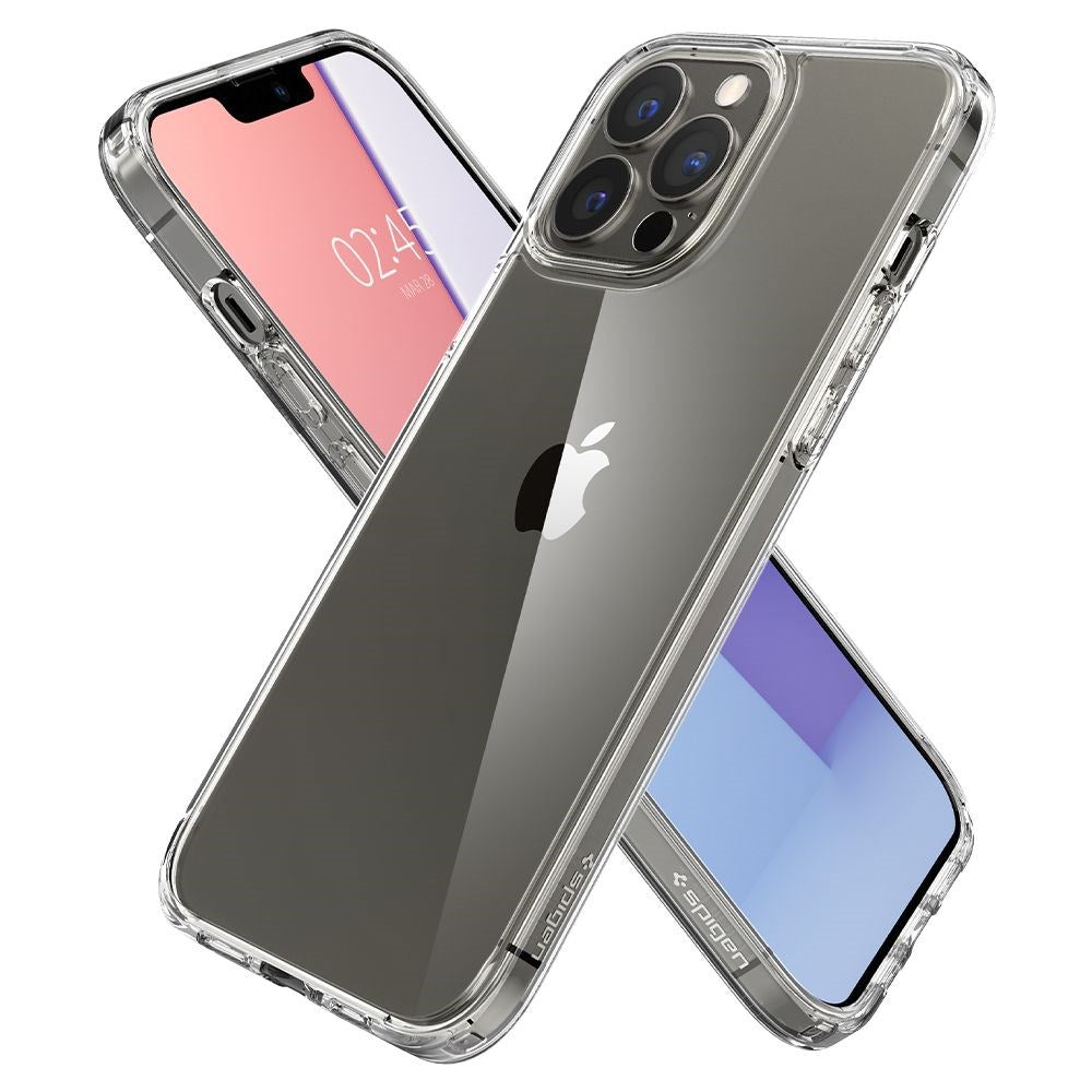 iPhone 13 Pro Spigen Ultra Hybrid Bagside Cover - Gennemsigtig