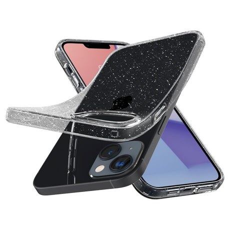 Spigen iPhone 14 Liquid Crystal Glitter Bagside Cover - Gennemsigtig