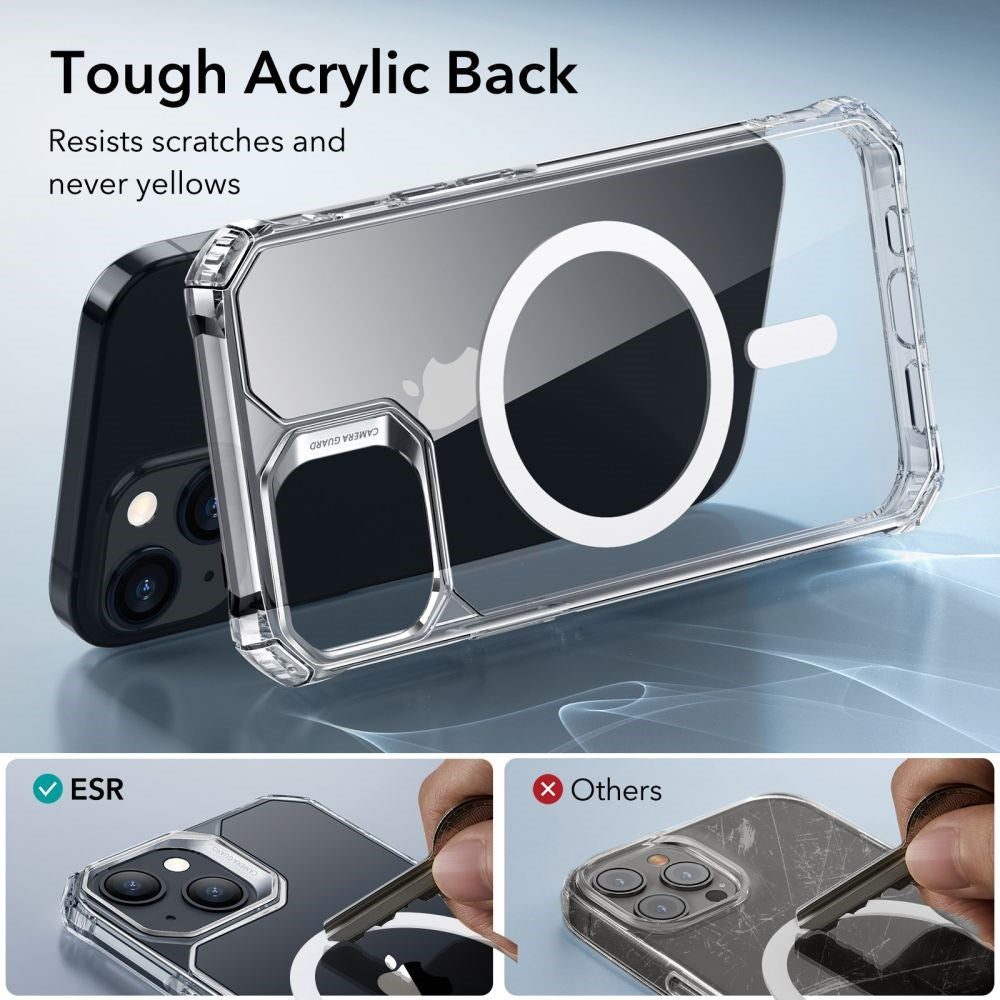 iPhone 15 ESR Air Armor Halolock Bagside Cover - MagSafe Kompatibel - Gennemsigtig