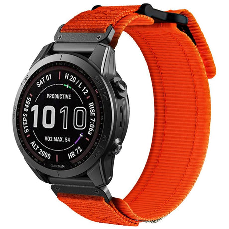 Universal Garmin 26mm QuickFit Tech-Protect Scout Pro Rem i Stof - Orange