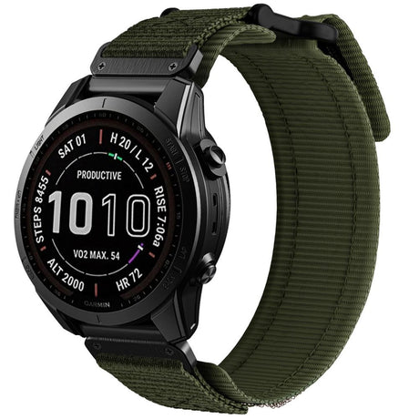 Universal Garmin 26mm QuickFit Tech-Protect Scout Pro Rem i Stof - Grøn