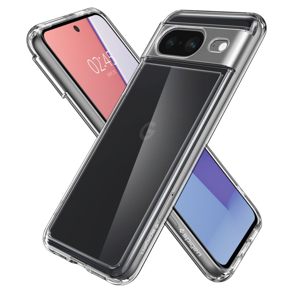 Google Pixel 8 Spigen Ultra Hybrid Case - Gennemsigtig