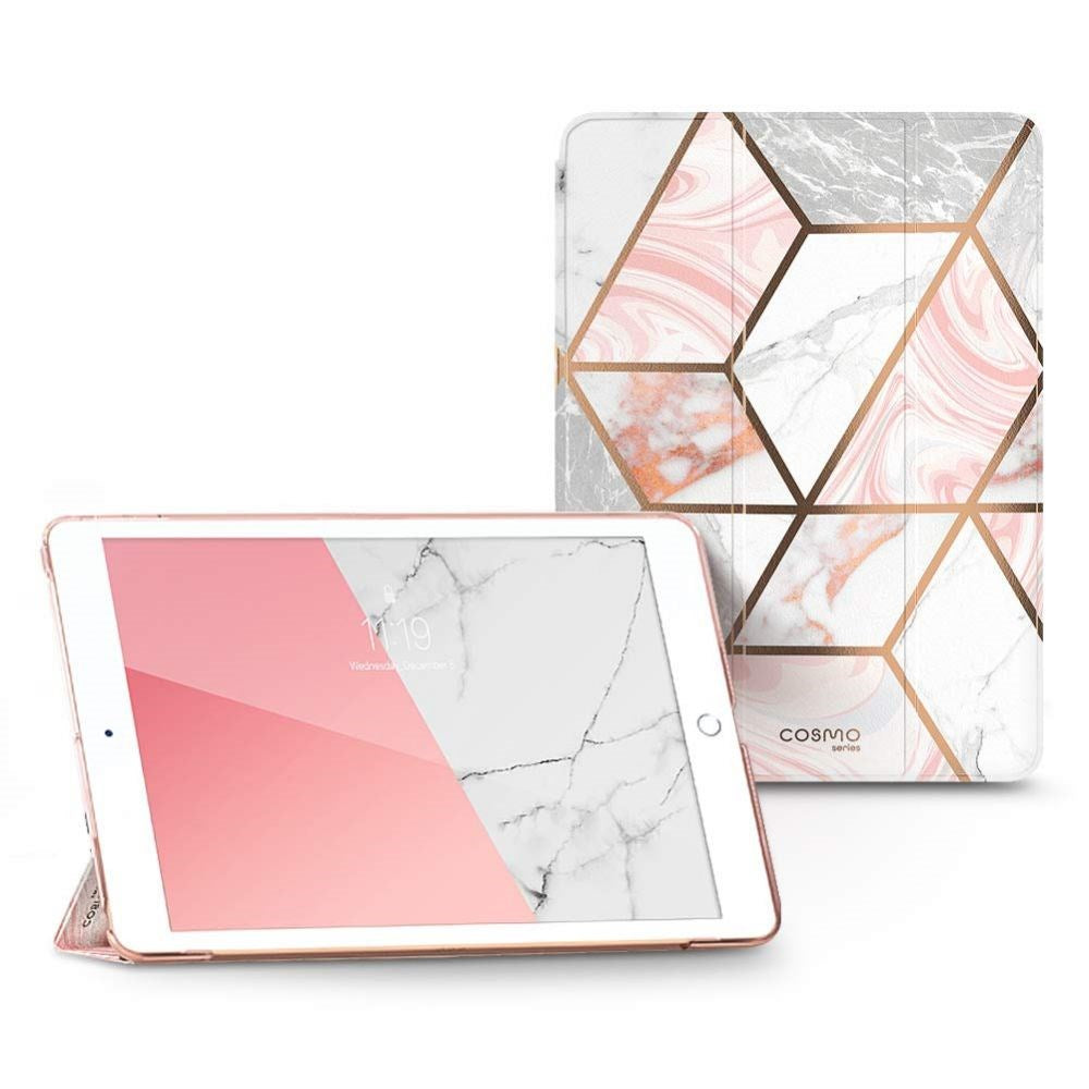 iPad 10.2" (2019) i-Blason Cosmo Lite Tri-Fold Læder Cover - Marmor