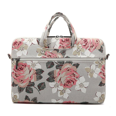 Canvaslife Briefcase Taske Til MacBook / PC 15-16" - White Rose