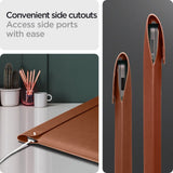 Spigen Valentinus Kunstlæder Sleeve til MacBook / Laptop 13-14" (36 x 25 x 2 cm) - Classic Brown