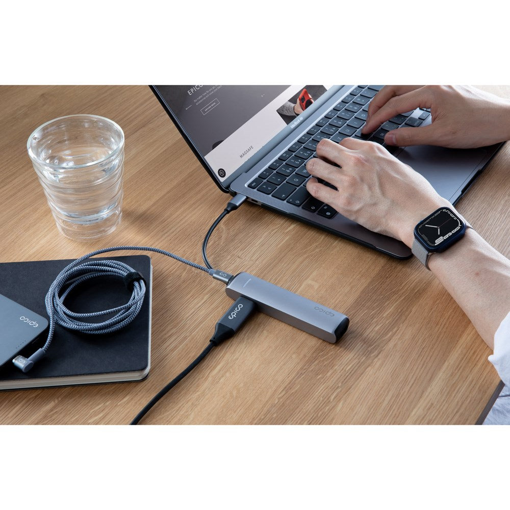 Epico 6-i-en Slim 8K USB-C Adapater - Space Grey