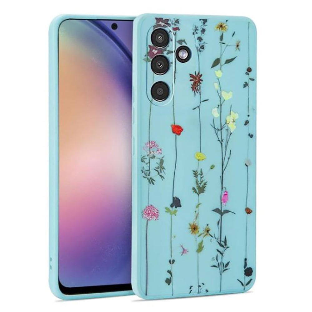 Samsung Galaxy A54 (5G) Tech-Protect Fleksibelt Plastik Bagside Cover - Garden Blue