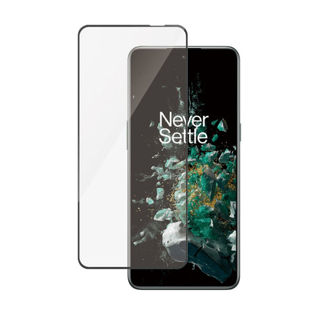 OnePlus 10T PanzerGlass Ultra Wide Fit Skærmbeskyttelsesglas - Platinum Strength - Sort Kant