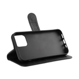 iPhone 12 / 12 Pro Classic Wallet Flip Cover m. Kortholder & Stander - Sort
