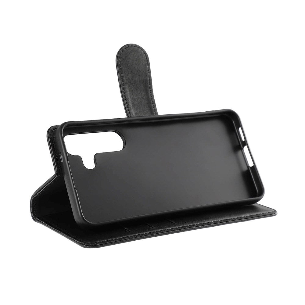 Samsung Galaxy S24 Classic Wallet Flip Cover m. Kortholder & Stander - Sort