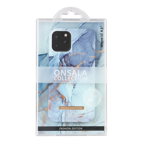 GEAR Onsala Collection iPhone 12 / 12 Pro Cover m. Magnet - Soft Gredelin Marble