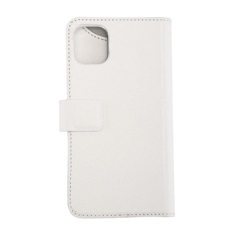 iPhone 12 Pro / 12 Onsala Collection Wallet Læder Cover m. Pung - Saffiano White