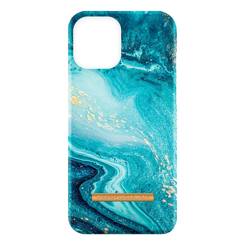 iPhone 13 Pro GEAR ONSALA Fashion Collection Cover - Magnetisk - Blue Sea Marble