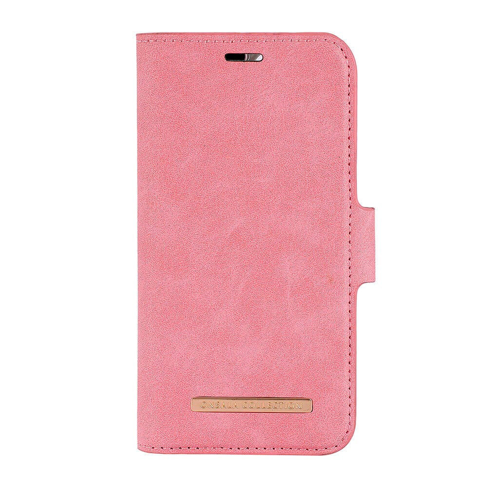 GEAR iPhone 13 Mini ONSALA Fashion Collection Wallet Flip Cover m. Magnet - Dusty Pink