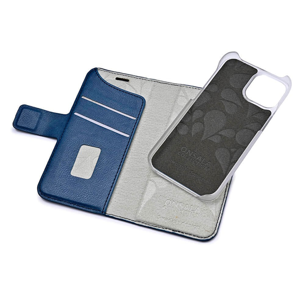 GEAR iPhone 13 Mini ONSALA Fashion Collection Wallet Flip Cover m. Magnet - Royal Blue