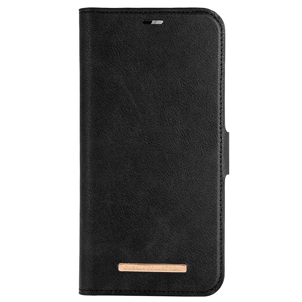 iPhone 15 Pro GEAR ONSALA Fashion Collection Wallet Flip Cover m. Magnet - MagSafe Kompatibel - Midnight Black