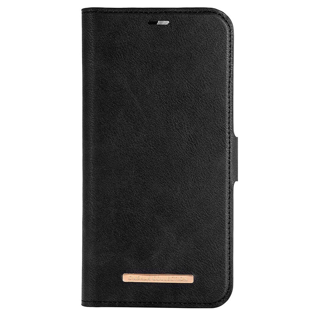 iPhone 15 Pro Max GEAR ONSALA Fashion Collection Wallet Flip Cover m. Magnet - MagSafe Kompatibel - Midnight Black