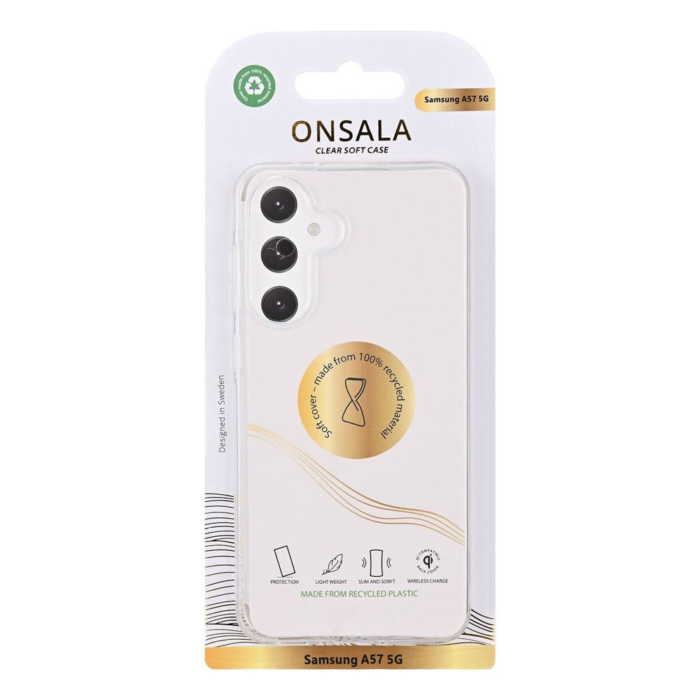 Onsala Samsung Galaxy A57 Hybrid Plast Bagside Cover - MagSafe Kompatibel - Gennemsigtig