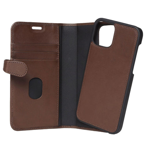 iPhone 12 / 12 Pro Gear Buffalo Wallet Læder Magnet Cover m. Pung - Brun