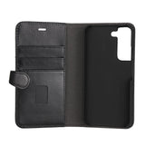 Samsung Galaxy S22 Gear Buffalo Wallet Ægte Læder Magnet Flip Cover m. Pung - Sort