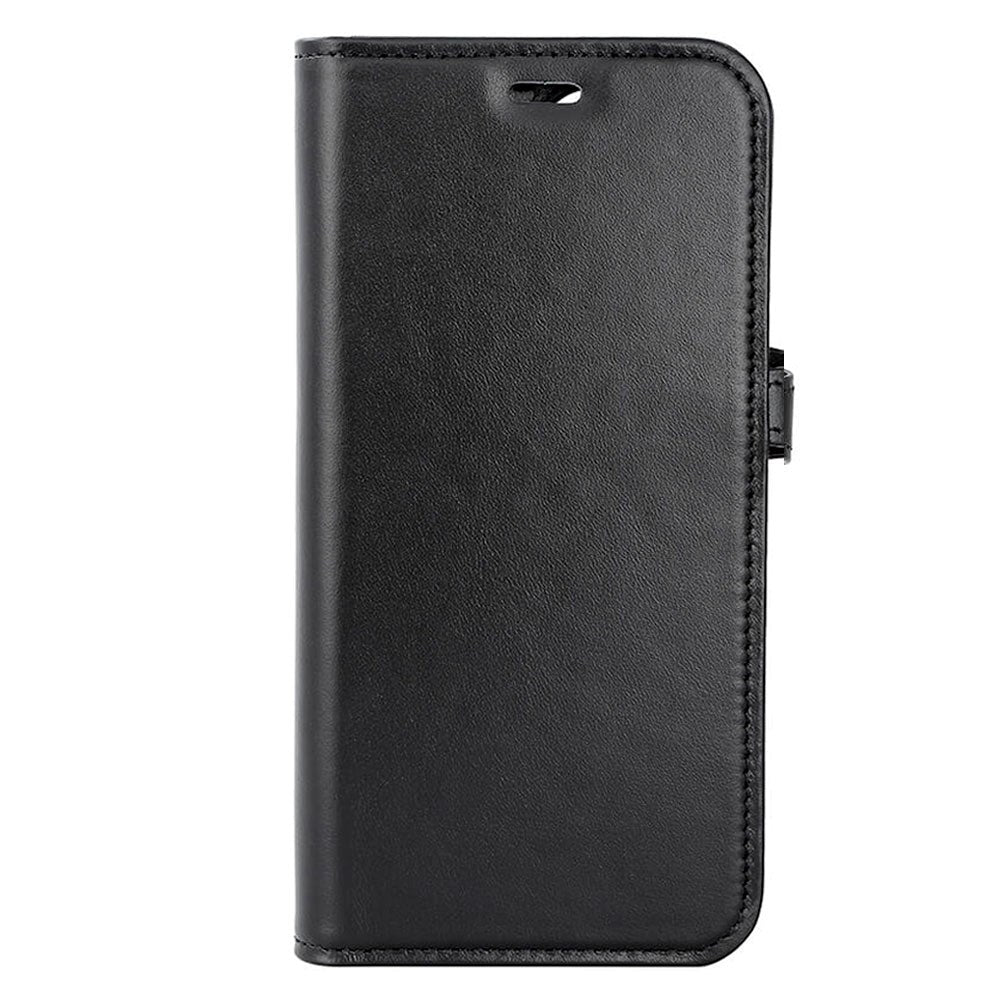 iPhone 15 Pro GEAR Buffalo 2-in-1 Wallet Ægte Læder Magnet Flip Cover m. Pung - Sort