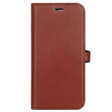 iPhone 15 Pro GEAR Buffalo 2-in-1 Wallet Ægte Læder Magnet Flip Cover m. Pung - Brun