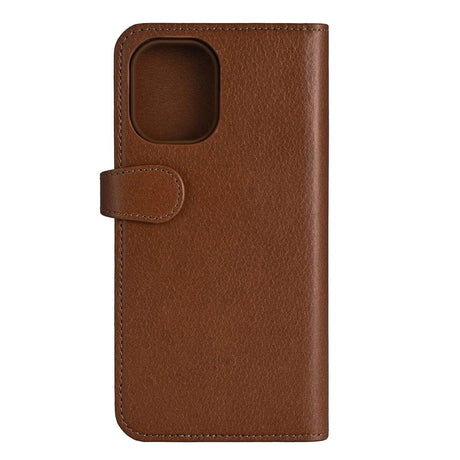 iPhone 16 Plus GEAR Buffalo 2-in-1 Wallet Ægte Læder Magnet Flip Cover m. Pung - MagSafe Kompatibel - Brun