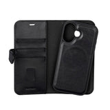 Buffalo iPhone 17 Ægte Læder Flip Cover - Sort