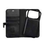 Buffalo iPhone 17 Pro Ægte Læder Flip Cover - Sort