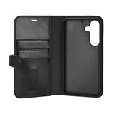 Buffalo Samsung Galaxy S26+ (Plus) 2-i-1 Flip Cover - Ægte Læder - MagSafe Kompatibel - Sort