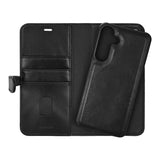 Buffalo Samsung Galaxy S26+ (Plus) 2-i-1 Flip Cover - Ægte Læder - MagSafe Kompatibel - Sort
