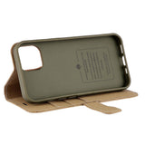 iPhone 13 GEAR Onsala Eco Flip Cover med Pung - Nedbrydeligt - Sand