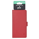 GEAR Samsung Galaxy A57 Kunstlæder Flip Cover m. Kortholder & Ståfunktion - Rød