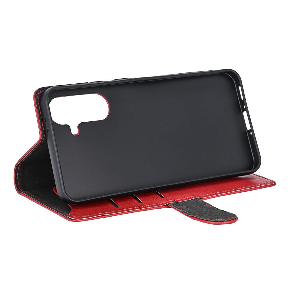 GEAR Samsung Galaxy A57 Kunstlæder Flip Cover m. Kortholder & Ståfunktion - Rød