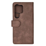 GEAR Samsung Galaxy S26 Ultra Kunstlæder Flip Cover m. Kortholder & Ståfunktion - MagSafe Kompatibel - Brun