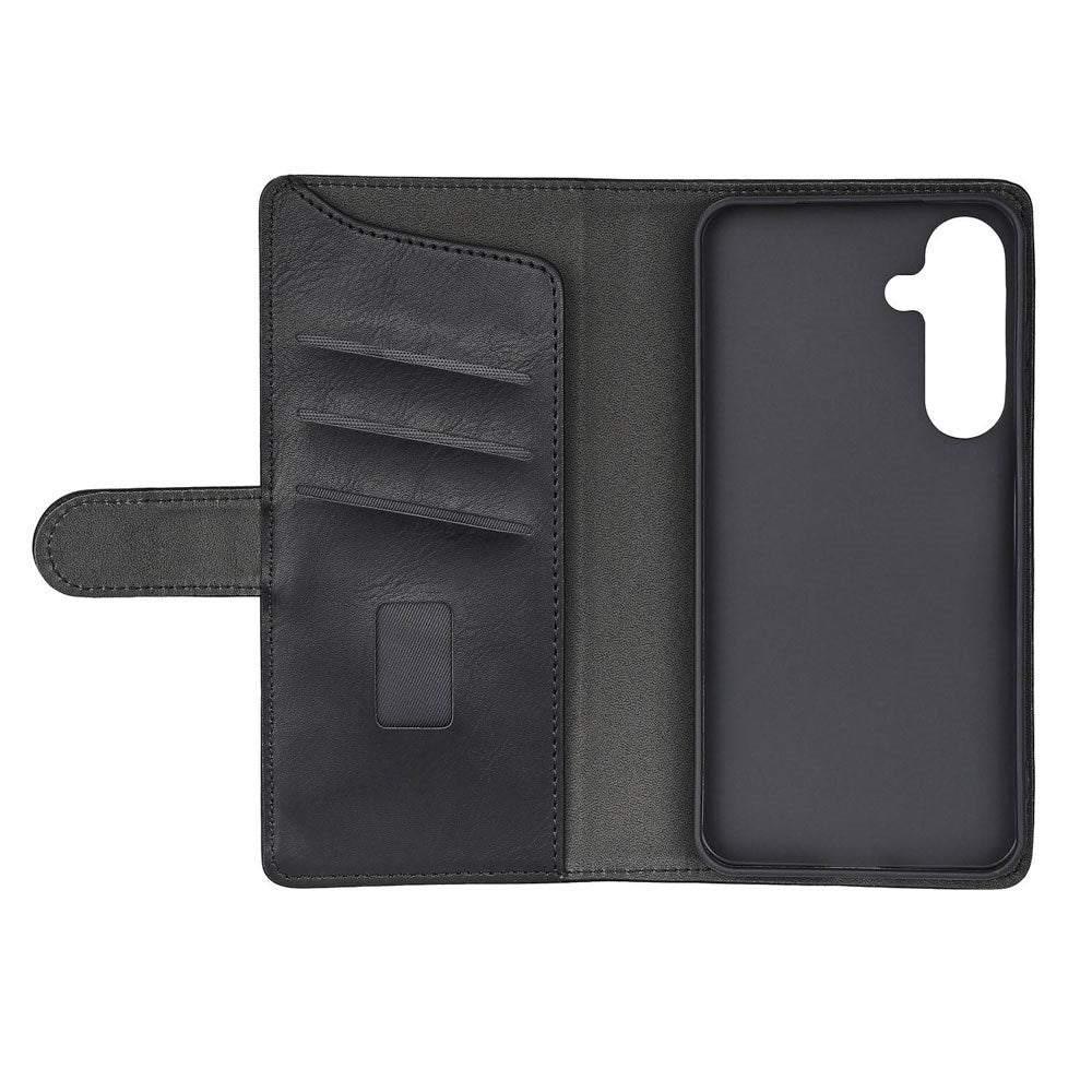 GEAR Samsung Galaxy S26+ (Plus) Kunstlæder Flip Cover m. Kortholder & Ståfunktion - MagSafe Kompatibel - Sort