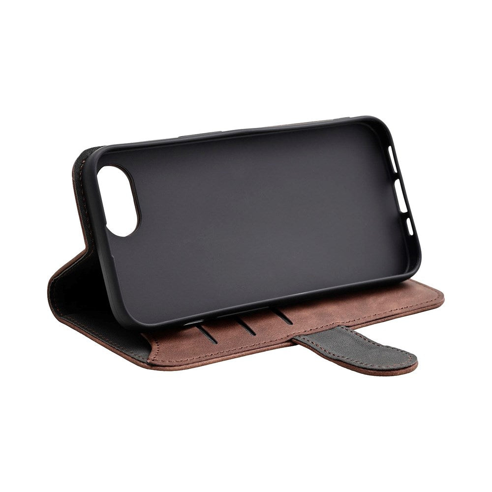 GEAR - iPhone 16e - Kunstlæder Flip Cover - MagSafe Kompatibel - Brun