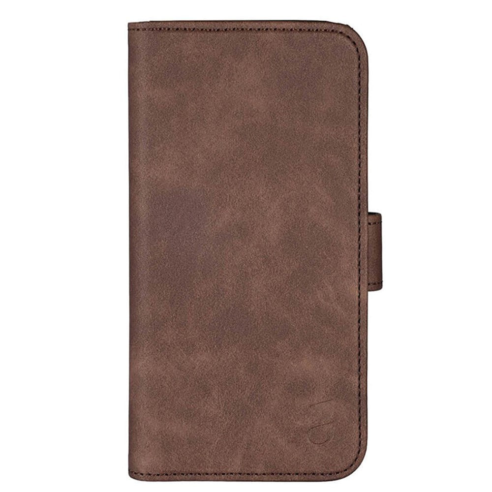 iPhone 16 Pro GEAR Wallet - Læder Flip Cover m. Pung til 3 Kort - MagSafe Kompatibel - Brun