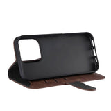 iPhone 16 Pro GEAR Wallet - Læder Flip Cover m. Pung til 3 Kort - MagSafe Kompatibel - Brun