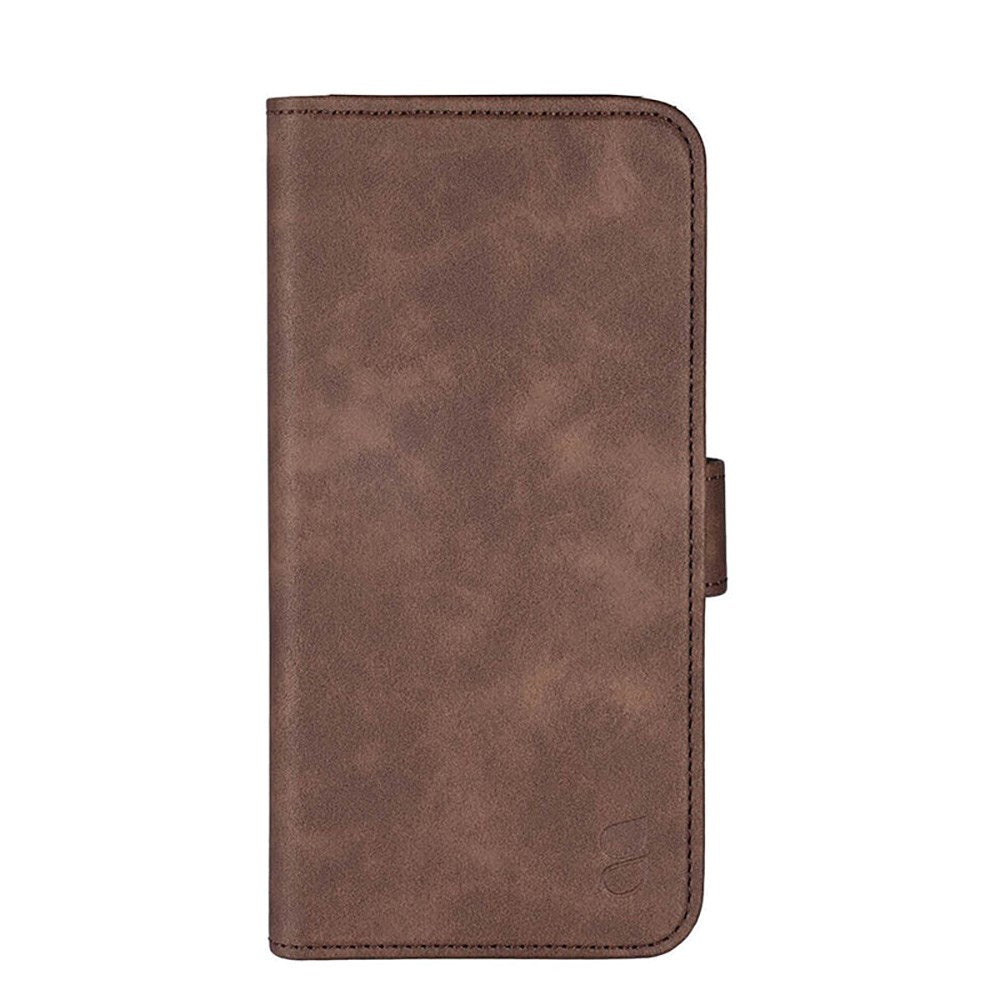 iPhone 16 Plus GEAR Wallet - Læder Flip Cover m. Pung til 3 Kort - MagSafe Kompatibel - Brun