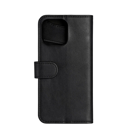 iPhone 16 Pro Max GEAR Wallet - Læder Flip Cover m. Pung til 3 Kort - MagSafe Kompatibel - Sort