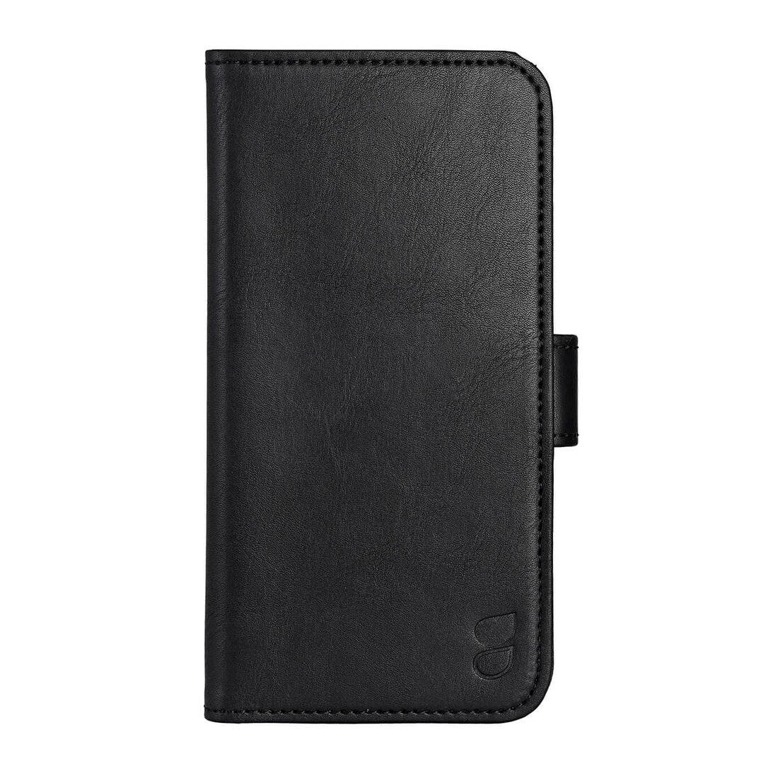 iPhone 16 Pro GEAR Wallet - Læder Flip Cover m. Pung til 3 Kort - MagSafe Kompatibel - Sort