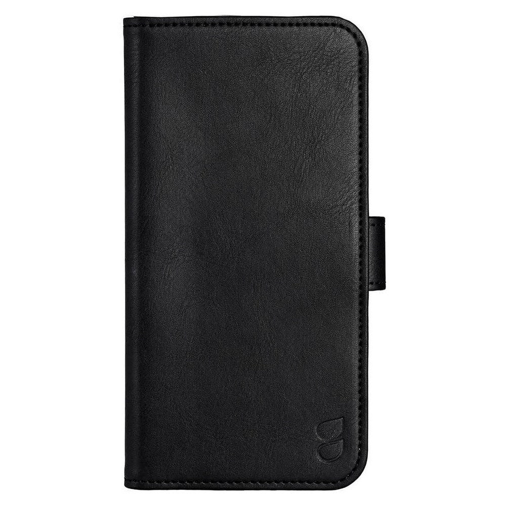 iPhone 16 GEAR Wallet - Læder Flip Cover m. Pung til 3 Kort - MagSafe Kompatibel - Sort